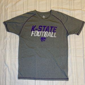 K-State Football grey t-shirt. Size M